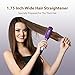 KIPOZI Professional Hair Straightener, 1.75 Inch Titanium Flat Iron for Hair Dual Voltage Flat Iron, Wide Flat Iron for Thick Hair with Adjustable Temperature & Digital LCD Screen, Purplethumb 2