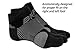 OS1st Bunion Relief Socks (One Pair) with split-toe design and bunion pad to relieve toe friction and bunion/Hallax Valgus pain (Black, Medium)
