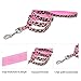 PAWZ Road Leopard Pet Leash Collar Harness Set Pink M