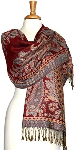 Fashmina Classic Paisley Pashmina Shawl Scarf