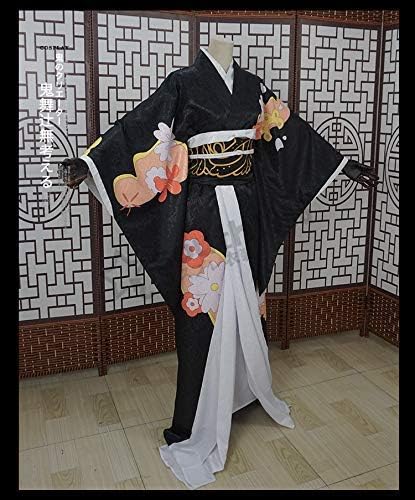 鬼滅の刃 鬼舞辻無惨 きぶつじむざん コスプレ衣装 ウイッグ+髪飾り+靴下