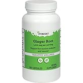 Vitacost Ginger Root -- 1100 mg per serving - 180 Capsules