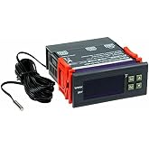bayite DC 12V Fahrenheit Digital Temperature Controller 10A | 1 Relay, with NTC 10K Sensor