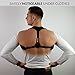 Posture corrector for women men & kids – back wearable & easy adjustable clavicle brace – unnoticeable & comfortable shoulder support for sitting, slouching & hunching, sports,… by ALBURAQ