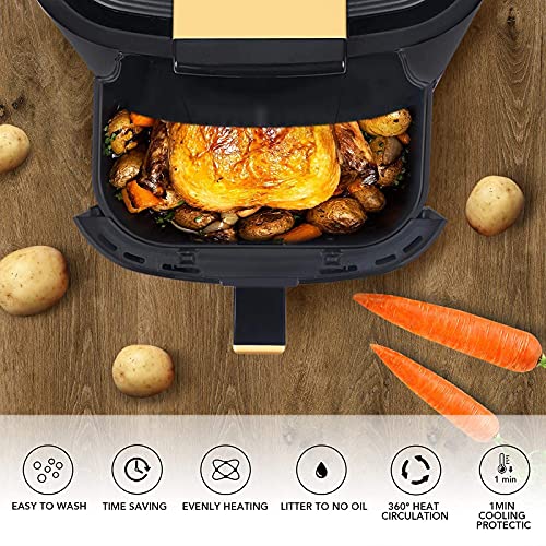 Vinchef Digital Air fryer 7 in 1, 1700w 5.2QT, Electric Fry and Oven