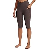 baleaf Women's Capri Leggings with Pockets Knee Length Stretch Casual Exercise Summer Yoga Workout Pants
