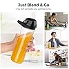 Hosome Blender, Smoothie Blender Multi-Speed, 6 Stainless Steel Blades, 3 BPA-Free Tritan Portable Bottles, Anti-Slip Base for Fruit, Vegetable, Smoothie, Juices, Baby Food, Ice Cube, Coffee Beans