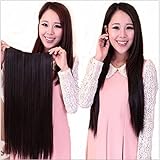 Eastlion New One Piece Sexy Women's High Quality Natural Fashion Straight/Curly/Gradient Curly Hair-Long Beautiful Synthetic Thick Hair Extensions 5clips Clip
