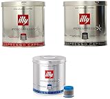 illy iperEspresso Capsules Coffee, Variety Pack With Medium, Dark Roast & Lungo Espresso, Set of 3