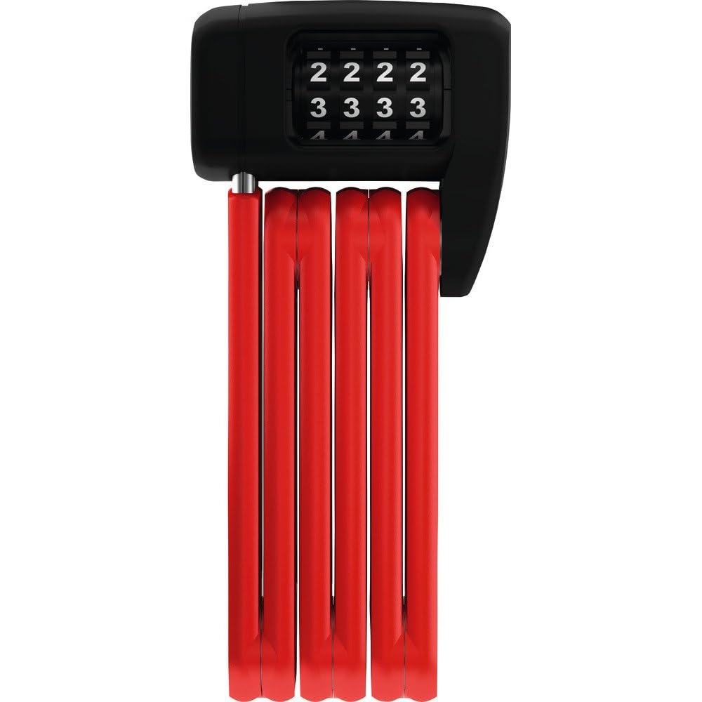 ABUS Bordo Lite 6055C folding lock - with combination code - Extra-light combination lock made of special steel - security level 7 - 60 cm - red — image 1
