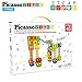 PicassoTiles® PTR45 Roller Coaster STEAM 45 Pcs 3D Creativity Magnet Building Block, Construction Educational Track Building Block Set w/ 5 Different Shapes and Idea Book