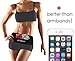 YesBelt #1 REVERSIBLE Running Belt and Waist Pack w ZIPPER - Better than Cell Phone Sports Armband - iPhone 6 Plus - Best Travel Money Belt - Stylish Fitness Zip 'n Flip Band for Workout - Black M