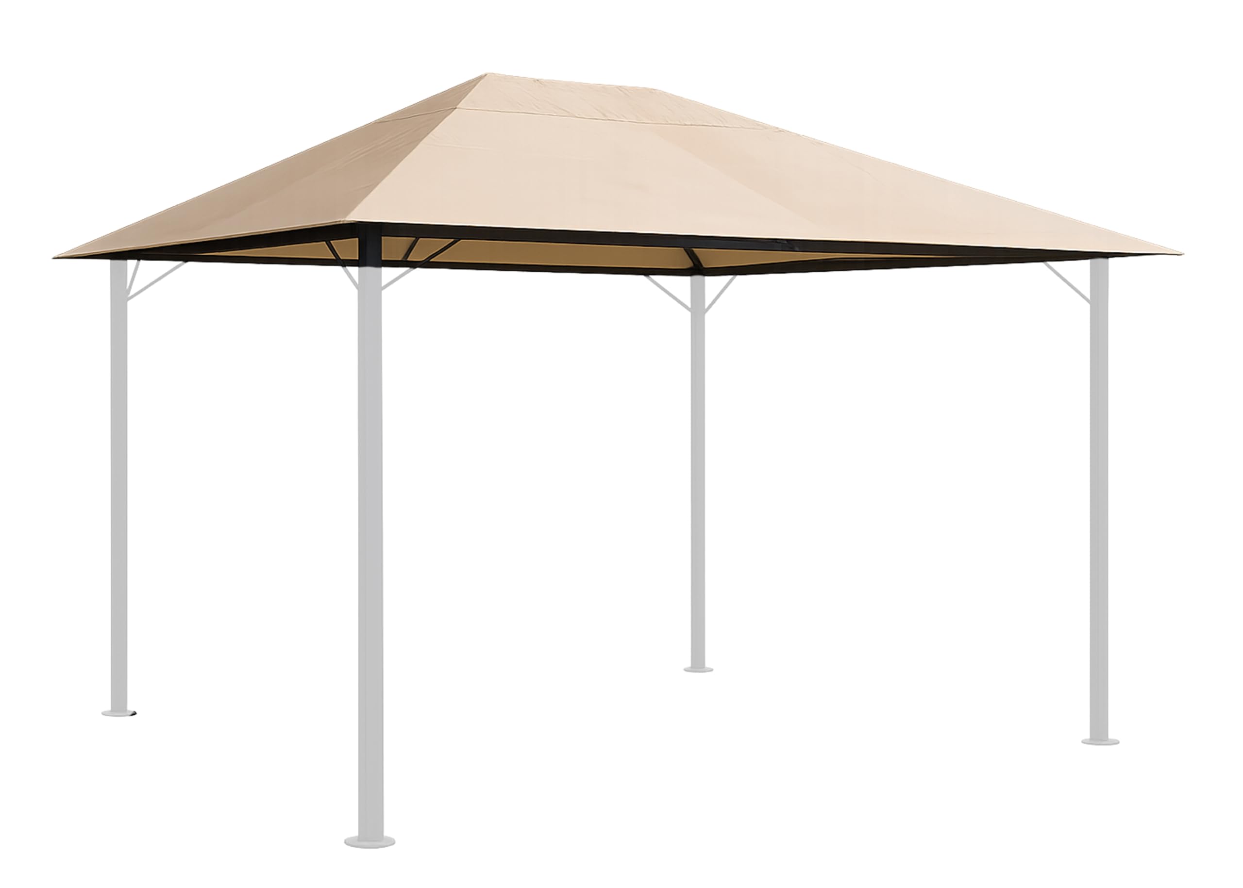 QUICK STAR Replacement roof for garden pavilion 3x4m Beige antique pavilion roof replacement cover