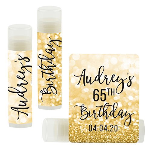 Andaz-Press-Personalized-Milestone-Birthday-Party-Lip-Balm-Party-Favors-Faux-Gold-Glitter-Shimmer-Audreys-65th-Birthday-12-Pack-Custom
