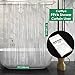 Carttiya Clear Shower Curtain Liner, PEVA Bath Curtain Mildew Resistant Anti-Bacterial Shower Clear Curtain Liner - Non Toxic, Eco-Friendly, No Chemical Odor, 72 x 72