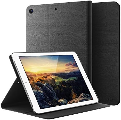 iPad 2017 iPad 9.7 inch Case SHNVIR Slim Protective Case with Standing Angle Adjustable Auto Sleep &amp; Wake Up for 2017 Newly Released iPad 9.7-inch (Black)