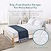 Sable Mattress Pad Protector, Queen Size Waterproof Quilted Topper Cover with FDA Certified Hypoallergenic Down Alternative Fill, Antibacterial, Dust Mite Protection, Deep Pocket Fitted Skirt 16 Inch