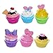 Jalousie Novelty Cupcake Lip Gloss 6 Piece Girls Birthday Party Favors FDA Approved by Jalousie Novelty