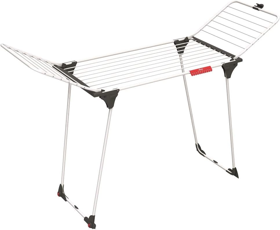 Vileda King Wäscheständer, 20 m Trockenleinenlänge, extradicke Trockenstäbe, Kleinteilehalterung