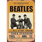 YOMIA Metal Signs Vintage Pontiac Craft Tin Sign Retro Metal Painting Antique Iron Beatles Band Movie Film Star Poster Cafe Poster Bar Pub Signs Wall Art Sticker 8x12 Inches