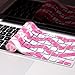 Kuzy Compatible with MacBook Keyboard Cover for Older Version MacBook Pro 13 15 17 inch and MacBook Air 13 inch, iMac Wireless Keyboard, Silicone Skin Key Board Protector, Chevron Pink