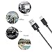 Lightning Cable 6.6 ft,[3-Pack]Durable and Fast Charging 8pin Lightning to USB Cable for iPhone7/7plus/6/6plus/6s/6splus/5/5s/5c/SE, iPad 2 3 4 Mini Air Pro, iPod -White(Black &Gray)