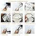 AIFAIFA 76 PCS Nail Stickers, Golden Silver Nail Art Water Transfer Decals, Metallic Nail Stickers Butterfly Lace Flower Dream Catcher Feather Nail Decorations with a Tweezer