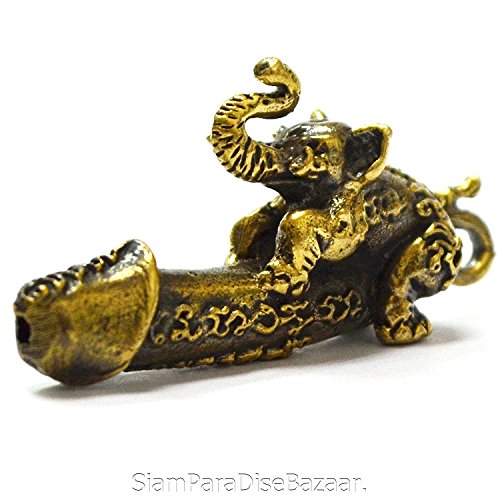 Thailand Gift Thai Amulet Wealth Lucky Powerful Paladkik Elephant Love Luck Charm Thai Amulet