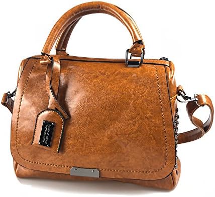Modesty 2018 New Small Packet Messenger PU Leather Bag Ladies Handbag Female Top-Handle Bag Handbags for Women(Brown) - WW003