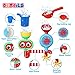 Bath Toys Toddlers Bathtub Toys Bath Wall Toy Waterfall Station Fill Flow and Spin Two Chambers with Two Stackable Cups Gift for Babies 1 2 3 Year Old Boys Girls Toys Non Toxic Gift Ideas