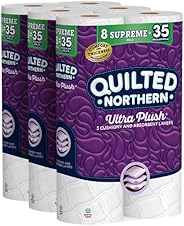 Quilted Northern Ultra Plush Toilet Paper, 24 Supreme Rolls = 105 Regular Rolls, 3-ply Bath Tissue