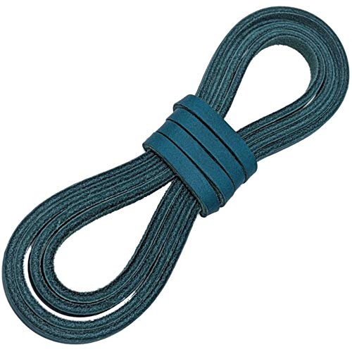 Leather Cord and Lacing, Straps 1/4 x 72 inches for Baseball Gloves and Softball Mitts Laces or Craft Projects (Teal)