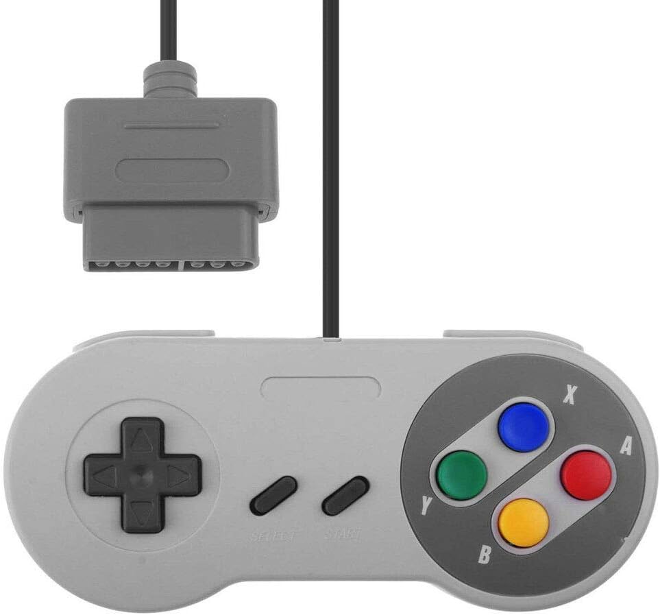 2 Packs Replacement Controller Gamepad for SNES, Game Controller Compatible with Original Super Nintendo Game Entertainment System: Home Audio & Theater