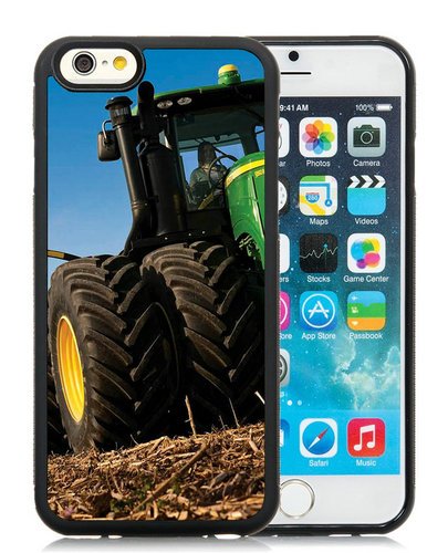 iPhone 6 Case,John Deere Black Shell Cover For iPhone 6S 4.7 Inches,TPU Skin
