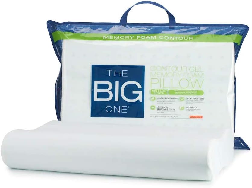 The Big One Gel Memory Foam Contour Pillow (Standard/Queen 16" x 24")