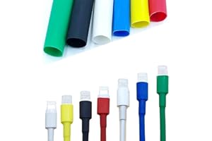 12 pieces of solid color cable protector, USB cable, earphone organizer, desktop cable winder, heat shrinkable tube sleeve Be