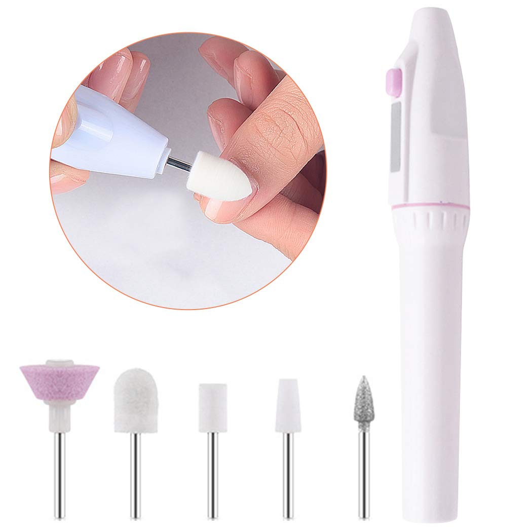 Coxeer Nail Drill Kit Professional Nail File Drill Manicure and Pedicure Kit for Acrylics Gels Natural Nails Nail File Set Nails Care Tools for Hand : Beauty