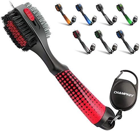 Champkey BRUSHTECH Polymer Golf Brush Star Series| Oversized Brush Head with Comfortable Grip and Retractable Groove Cleaner Golf Club Brush Champkey BRUSHTECH Polymer Golf Brush Star Series| Oversized Brush Head with Comfortable Grip and Retractable Groove Cleaner Golf Club Brush