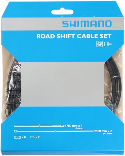 Shimano Road Gear Shift Inner Outer Bike Cable Set Y60098501 Black