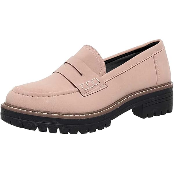Amazon.com | Chunky Loafers Women Platform Penny Loafer
