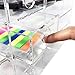 Ikee Design Acrylic 6-Shelf Office Desk Organizer, Caddy Organizer Racks for Office or Teacher Supplies, 9 1/2