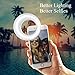 QIAYA Selfie Light Ring Lights LED Circle Light Cell Phone Laptop Camera Photography Video Lighting Clip On Rechargeable