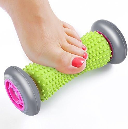 Foot Massage Roller Spiky Ball for Plantar Fasciitis Recovery Bundle Set Massager for Heel Spurs Deep Tissue Tight Muscle Cramps Relief Trigger Point Healing (Foot Massage Roller)
