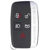 Remote Car Key Replacement Shell Compatible for Land Rover Jaguar Range Rover Sport Evoque Freelander Discovery 4 LR2 LR4 XE XJ XJL XF XFL 5 Buttons ABS + Metal Car Key Shell(for Range Rover)