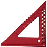 Scribing Triangular Ruler,Hole Scribing Ruler,Woodworking Hole Scribing Gaug,45/90 Degree,Aluminum Triangular Ruler,Carpenter Marking Tool, wear