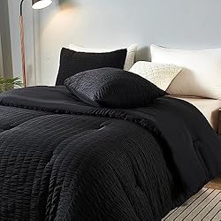 Andency Black Comforter Full Size (79x90 Inch), 3