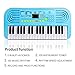 M SANMERSEN Kids Keyboard Piano, 37 Key Portable Electronic Piano for Kids Piano Toys with Microphone for Kids Toys for 3-6 Year Old Girls Boys Gifts