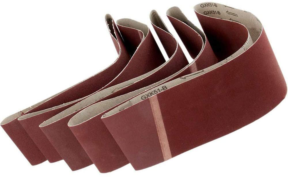 5 Pack Cloth Sanding Belts Sanding Paper Sanding Belts (75mm x 457mm,1000 Grit)