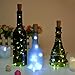 Cork Bottle Lights for Wine Bottles 3 Pack, AGPtEK 3PCS 30inch / 15LED Copper Wire String Bottle Starry Fairy Light for Wine Bottles DIY, Party Decor, Wedding, Decoration, Dancing ( White )