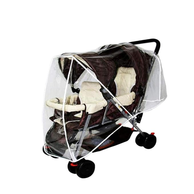 side by side double stroller rain cover